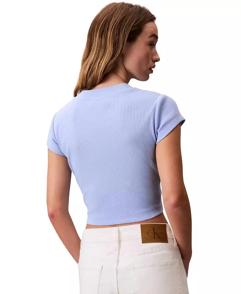 商品Calvin Klein|Women's Monogram Logo Baby T-Shirt,价格¥109,第5张图片详细描述