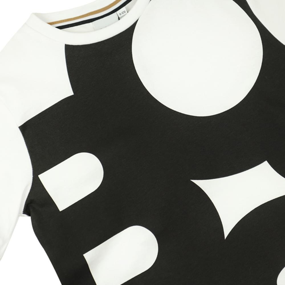 商品Hugo Boss|White Oversized Logo Short Sleeve T Shirt,价格¥442-¥530,第4张图片详细描述