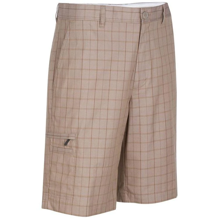 商品Greg Norman|for Tasso Elba Men's 5 Iron Plaid Performance Golf Shorts,价格¥153,第1张图片