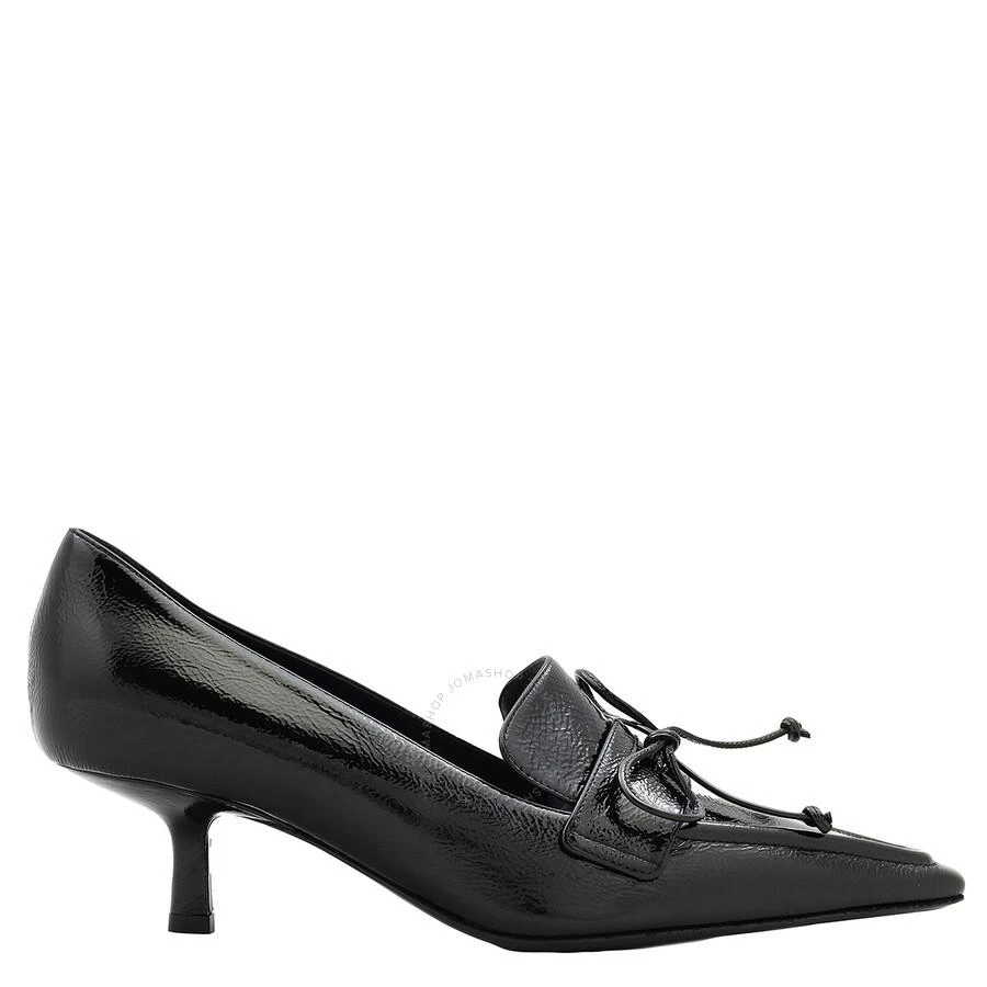 商品Burberry|Black Leather Storm Court Pumps,价格¥2580,第1张图片