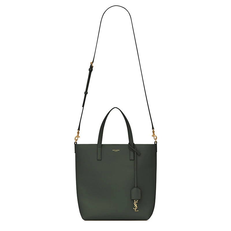 商品Yves Saint Laurent|【预售3-7天】SAINT LAURENT PARIS/圣罗兰 YSL 2021初春新款 TOY系列 女士深绿色滑面小牛皮购物单肩斜挎手提包600307CSV0J3045,价格¥8477,第4张图片详细描述