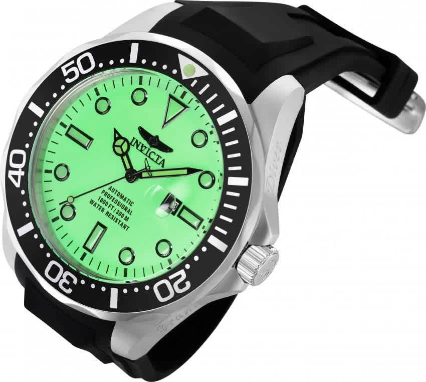 商品Invicta|Invicta Pro Diver Automatic Green Dial Mens Watch 33603,价格¥892,第2张图片详细描述