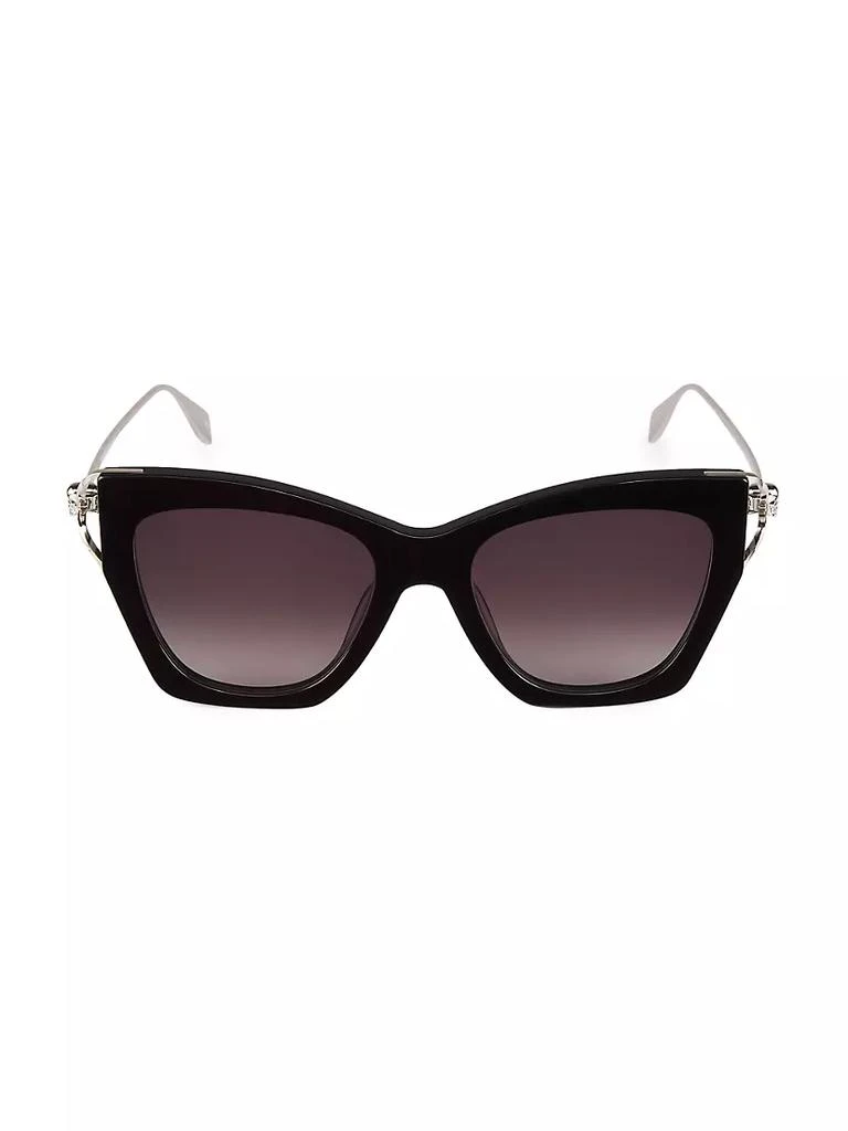 商品Alexander McQueen|Skull Hinge Combi 53MM Cat-Eye Acetate Sunglasses,价格¥3708,第1张图片