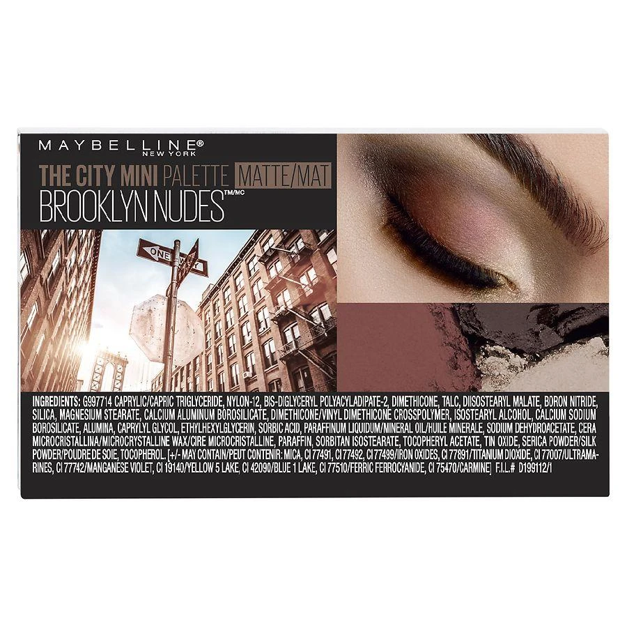 商品Maybelline|城市迷你眼影盘 New York,价格¥96,第2张图片详细描述