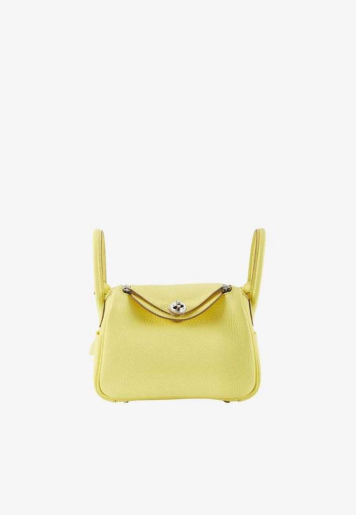 商品Hermes|Mini Lindy 20 in Limoncello Clemence with Palladium Hardware,价格¥108106,第1张图片