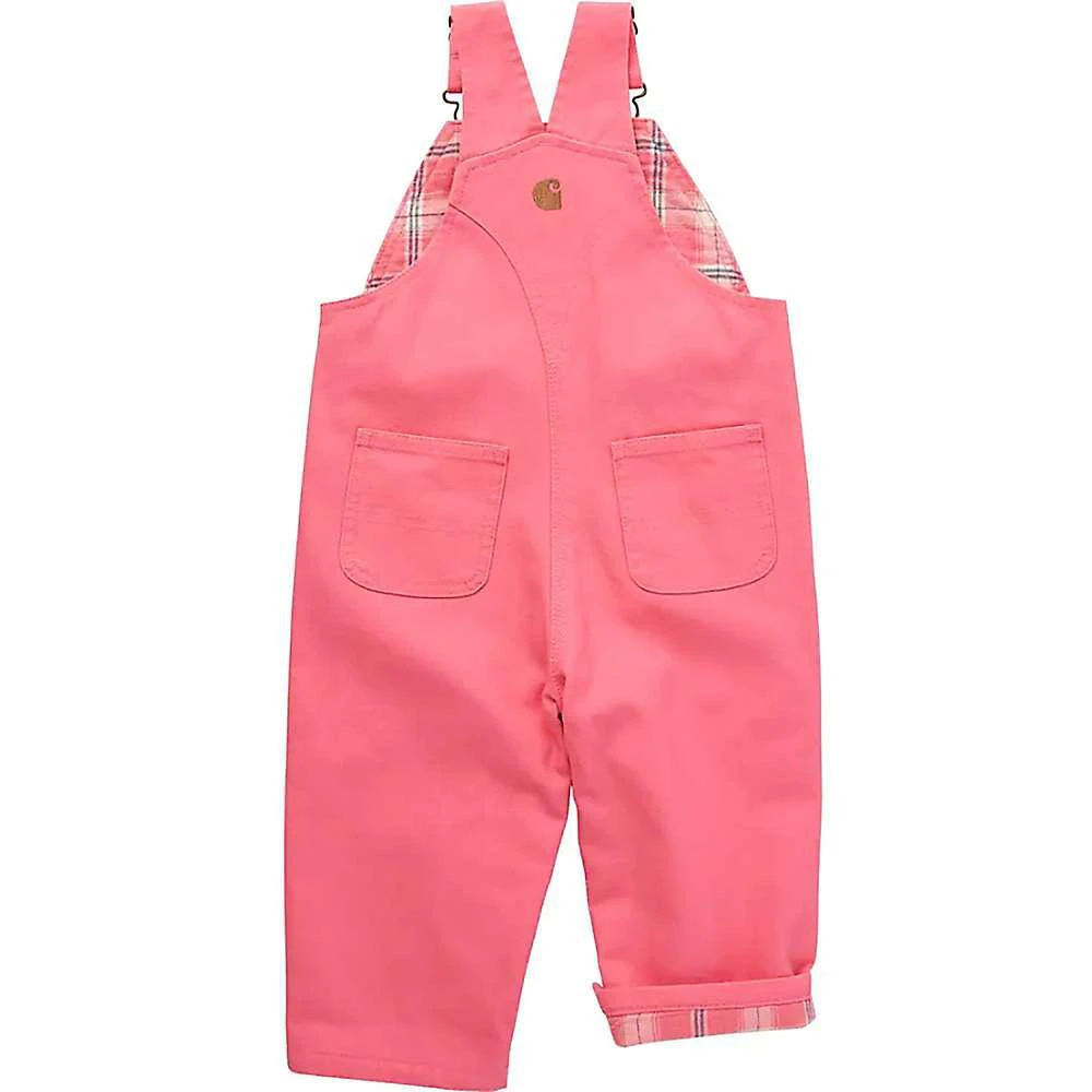 商品Carhartt|Carhartt Infant Girls' Loose Fit Canvas Flannel Lined Bib Overall,价格¥250,第2张图片详细描述