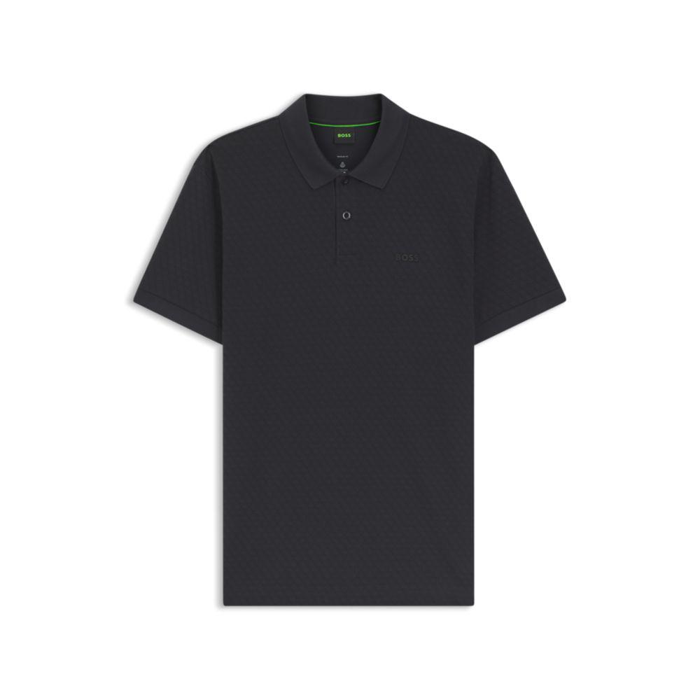 Polo estampado em piqué de algodão image 2