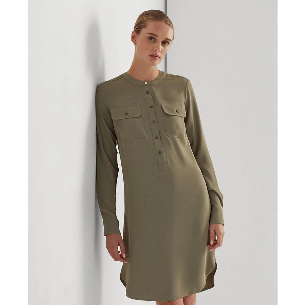 商品Ralph Lauren|Georgette Long-Sleeve Dress,价格¥298,第4张图片详细描述
