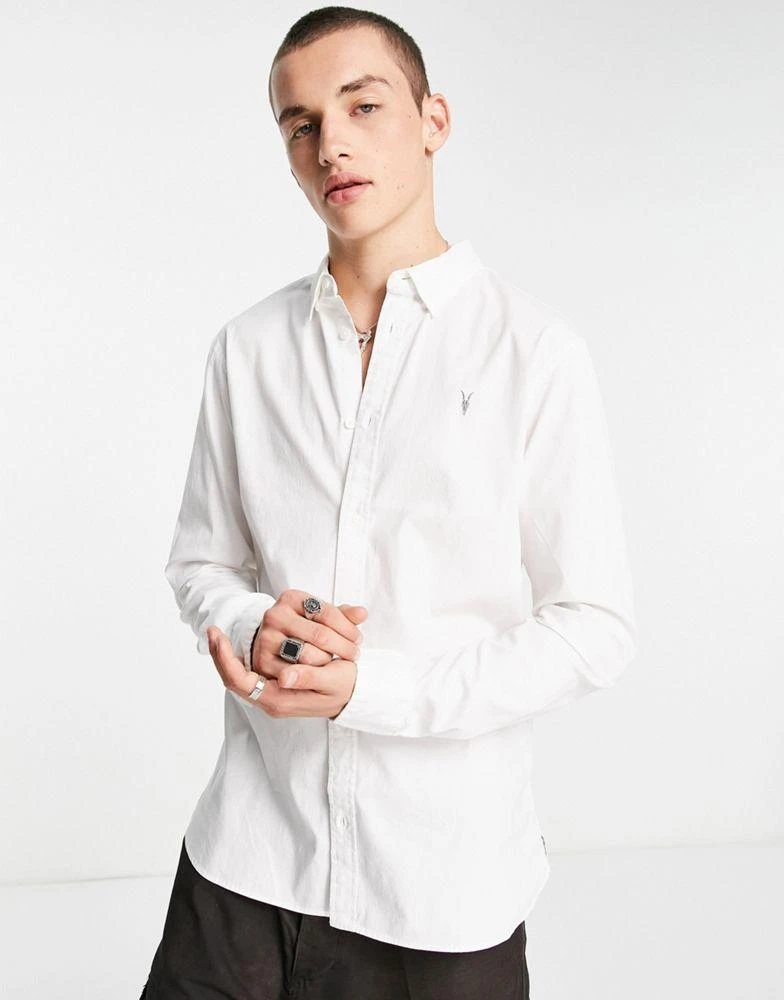 商品ALL SAINTS|AllSaints Hawthorne stretch fit shirt in white,价格¥887,第1张图片