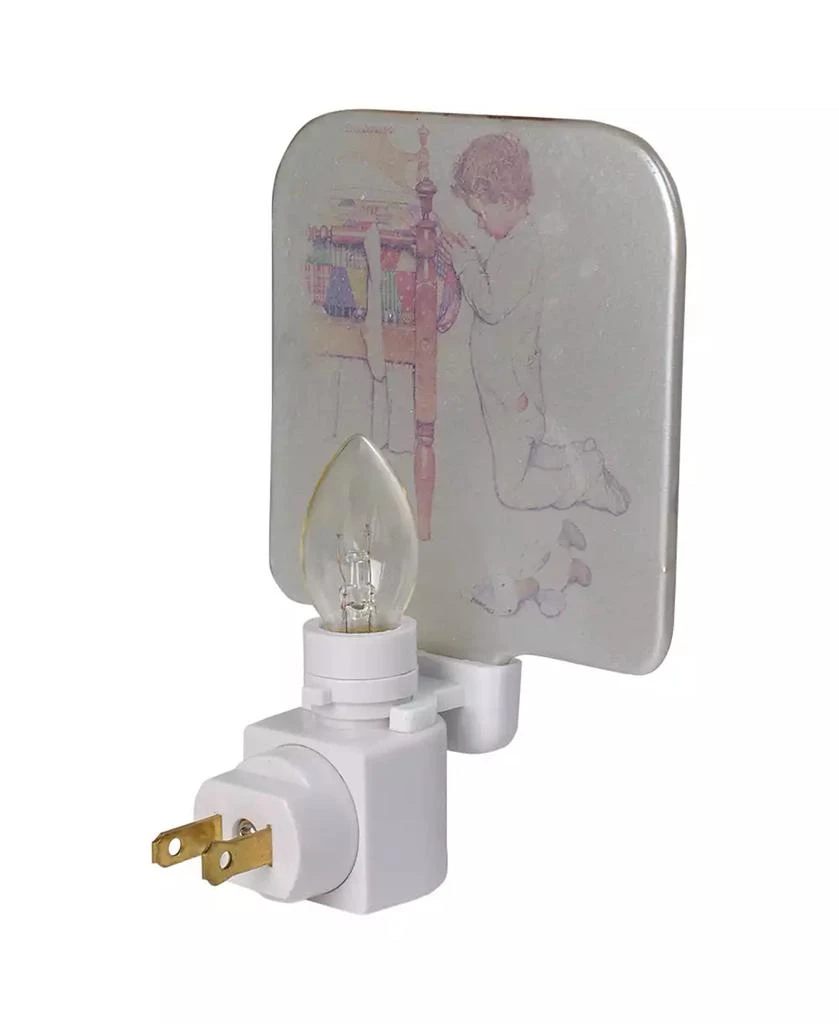 商品Northlight|Norman Rockwell "a Christmas Prayer" Glass Night Light, 6",价格¥45,第2张图片详细描述