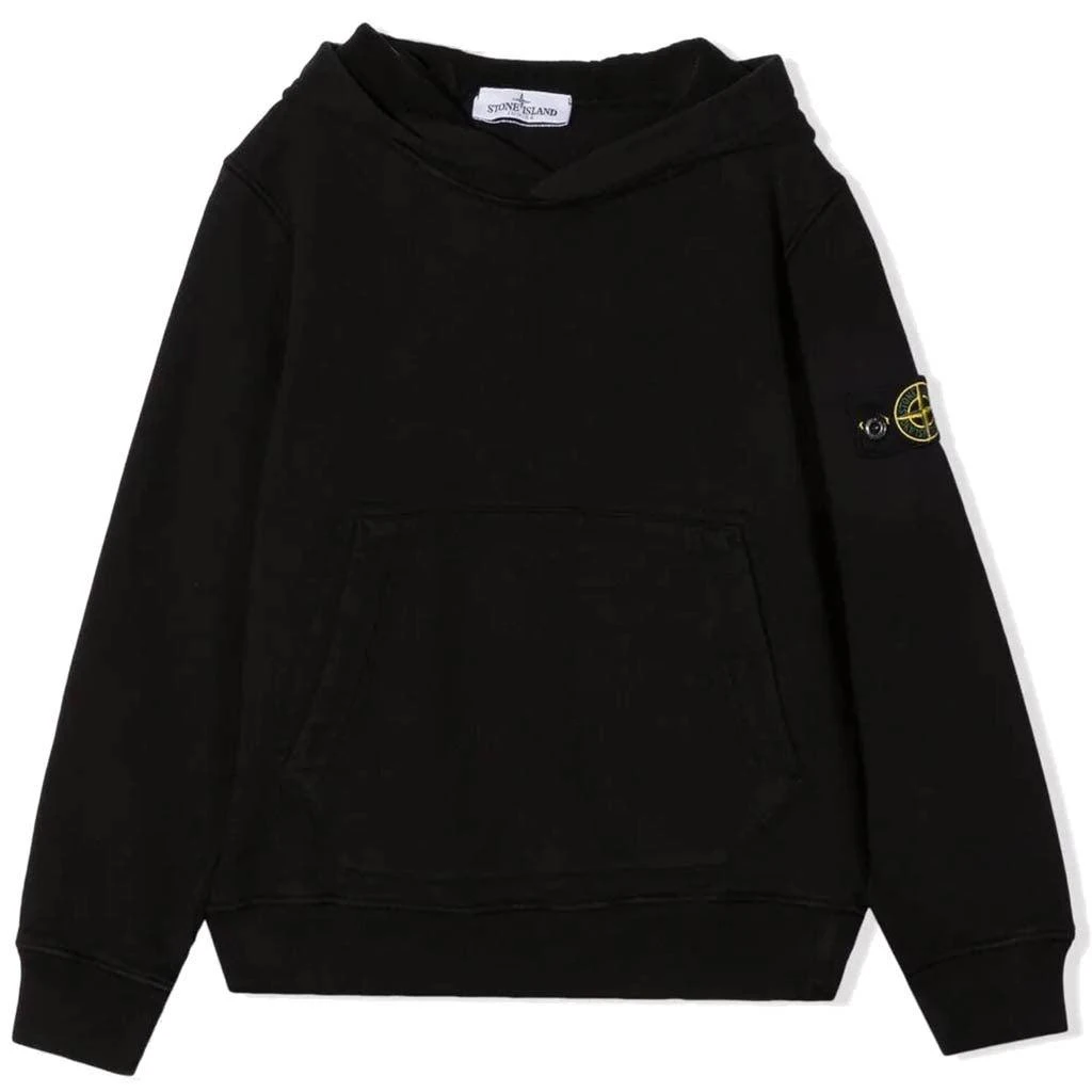 商品Stone Island|Black Hoodie,价格¥1431,第1张图片