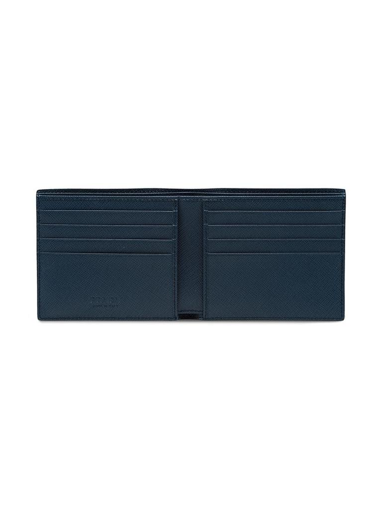 Prada Men's  Blue Leather Wallet商品第3张图片规格展示