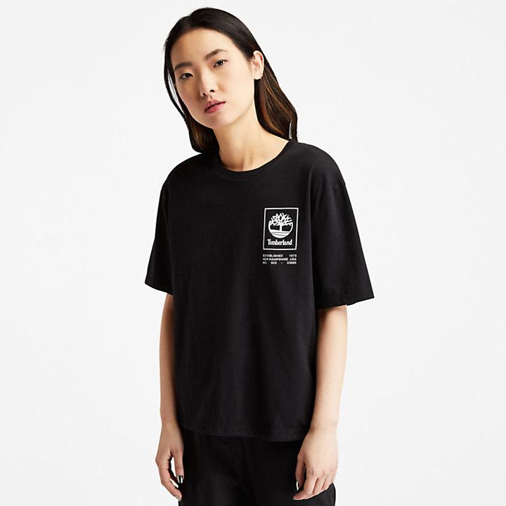 Organic Cotton Utility T-shirt for Women in Black商品第1张图片规格展示