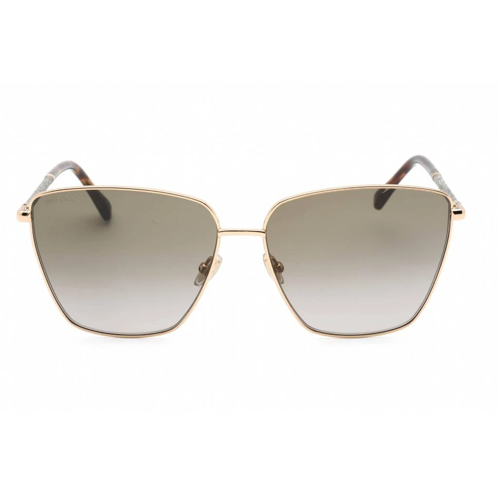 商品Jimmy Choo|Jimmy Choo Women's Sunglasses - Full Rim Gold/Havana Metal Cat Eye | LAVI/S 006J HA,价格¥599,第2张图片详细描述