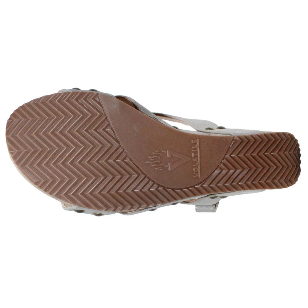 商品VOLATILE|Tory Slingback Studded Wedge Sandals,价格¥489,第5张图片详细描述