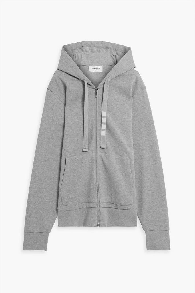 商品Thom Browne|Mélange cotton-jersey hoodie,价格¥2496,第1张图片