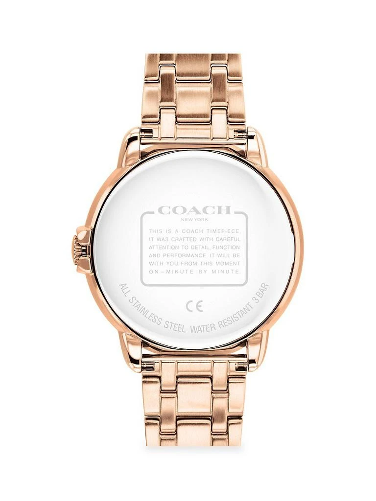 商品Coach|Arden Rose Gold Plated& Crystal Bracelet Watch,价格¥2208,第4张图片详细描述