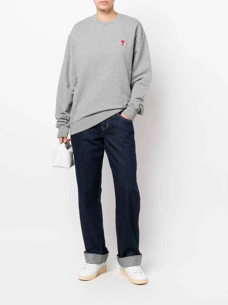 商品AMI|AMI PARIS - Ami De Coeur Organic Cotton Sweatshirt,价格¥1437,第4张图片详细描述