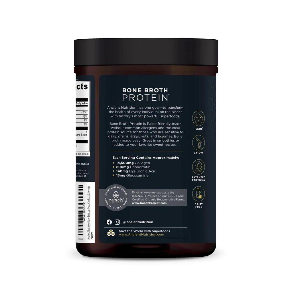 Bone Broth Protein Summer ’24 Postcard | Powder Vanilla (20 Servings) 商品