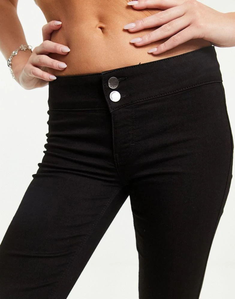 商品Topshop|Topshop low rise joni flare jeans in black,价格¥276,第3张图片详细描述