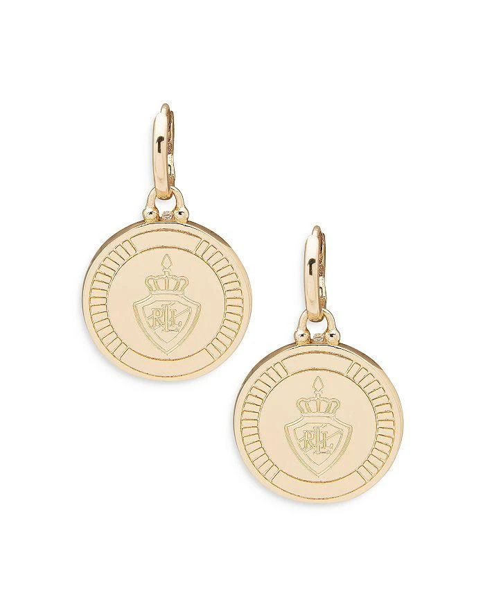 商品Ralph Lauren|Crest Drop Earrings,价格¥238,第1张图片