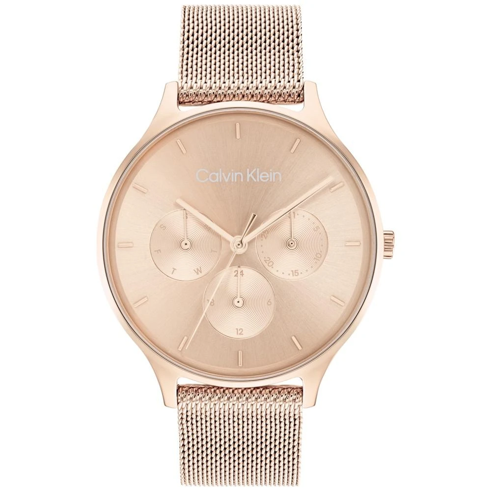 商品Calvin Klein|Carnation Gold-Tone Mesh Bracelet Watch 38mm,价格¥1426,第1张图片