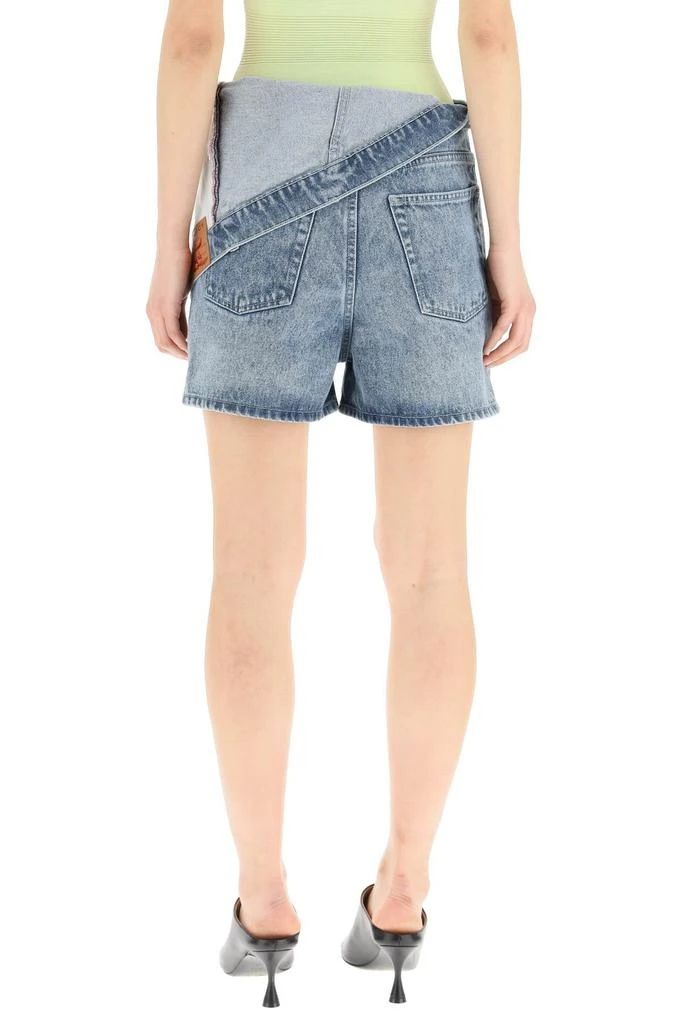 商品Y/Project|Y project denim shorts with asymmetrical waist,价格¥2032,第3张图片详细描述