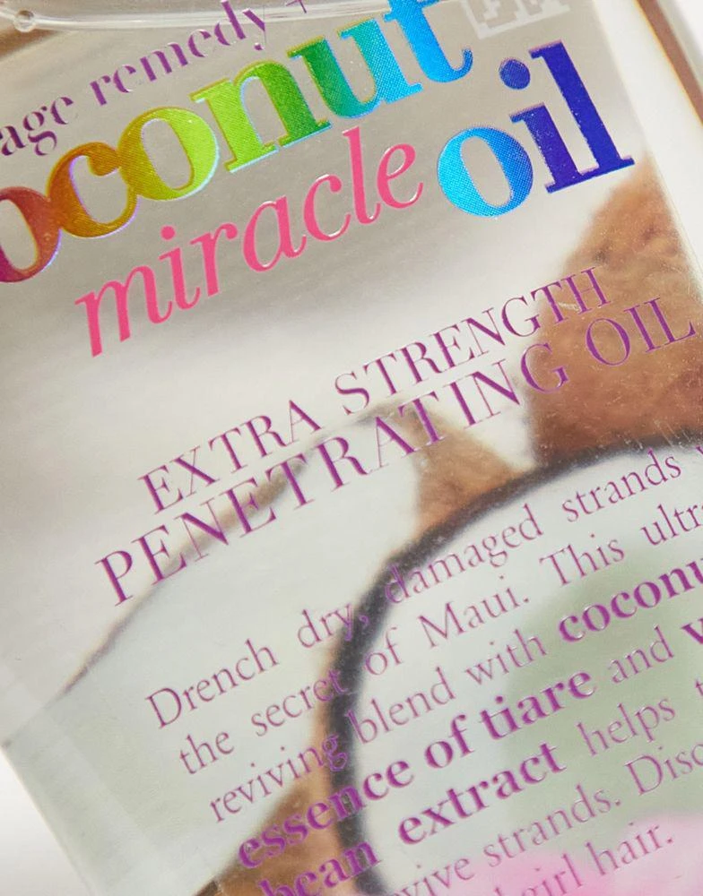 商品OGX|OGX Damage Remedy+ Coconut Miracle Oil Extra Strength Penetrating Oil 100ml,价格¥53,第3张图片详细描述
