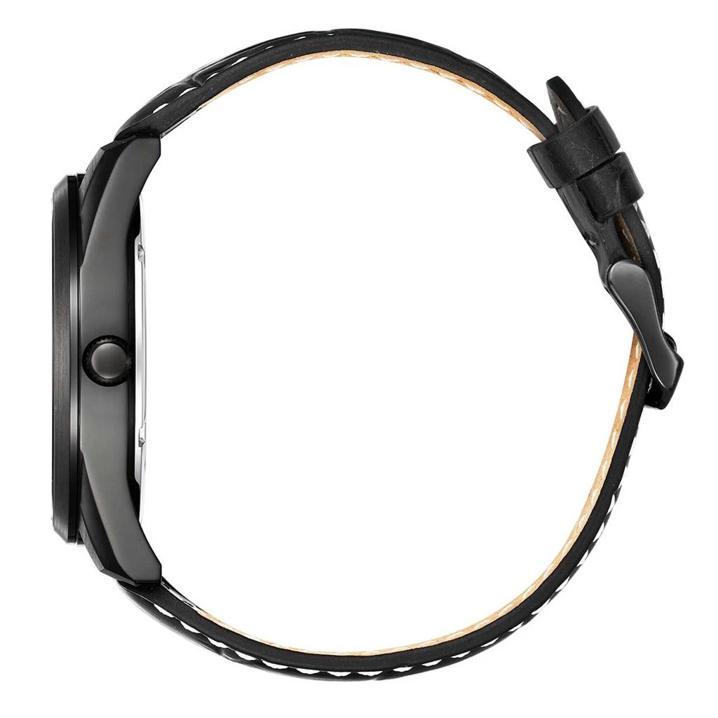 商品Citizen|Citizen Men's Watch - Japanese Quartz Silver Dial Black Leather Strap | BI1035-09A,价格¥569,第3张图片详细描述