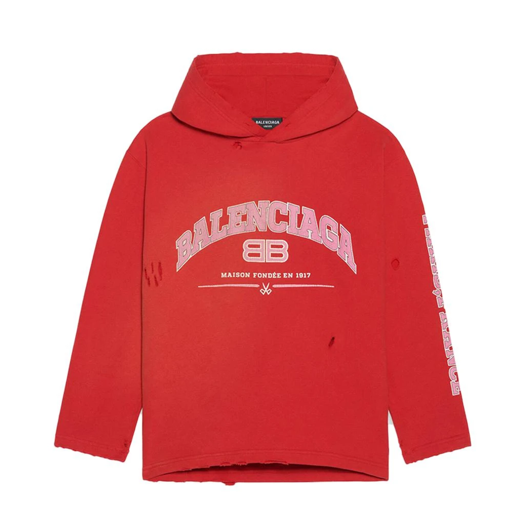 商品Balenciaga|Cropped Hoodie In Red,价格¥6115,第1张图片