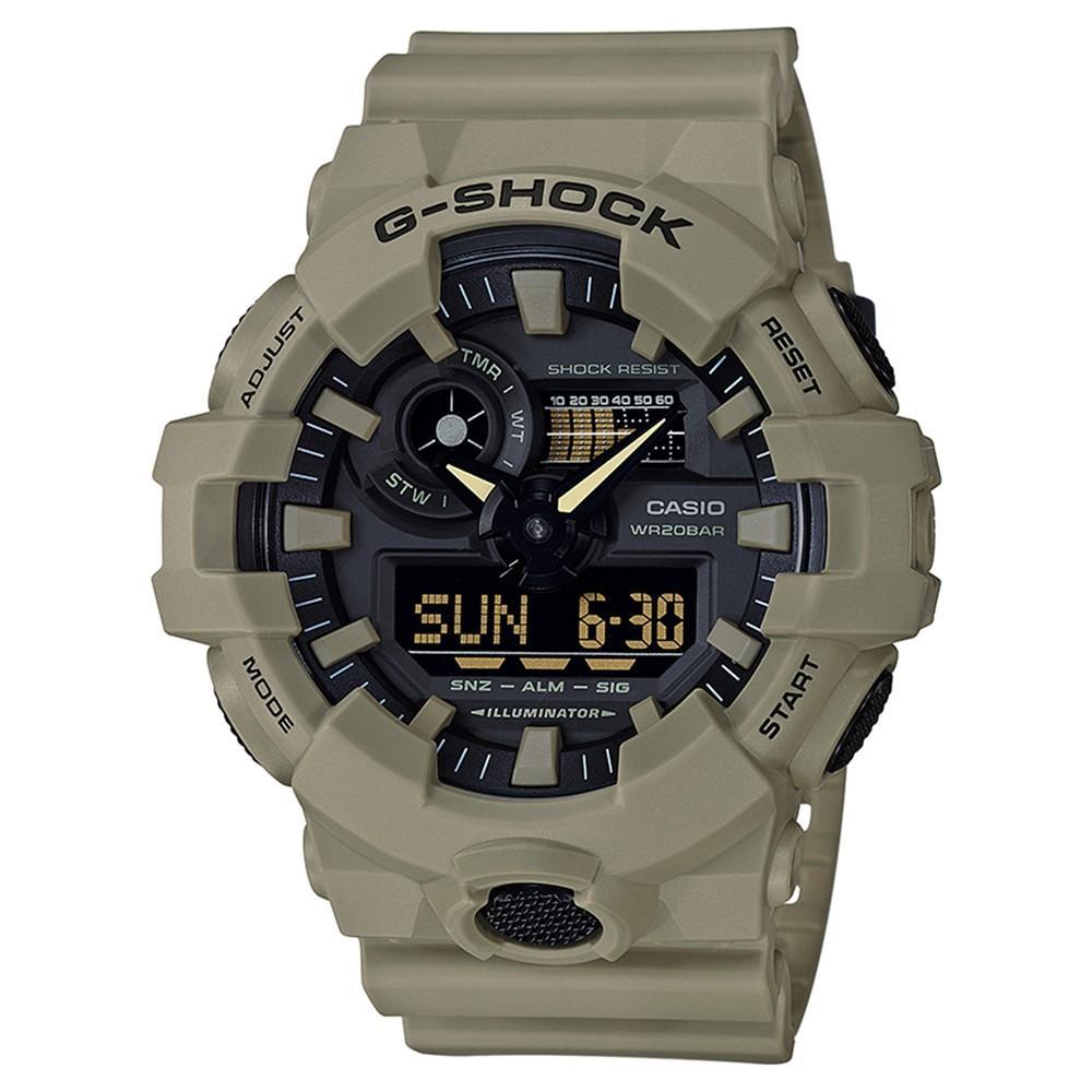 商品G-Shock|Men's Analog-Digital Beige Resin Strap Watch,价格¥730,第1张图片