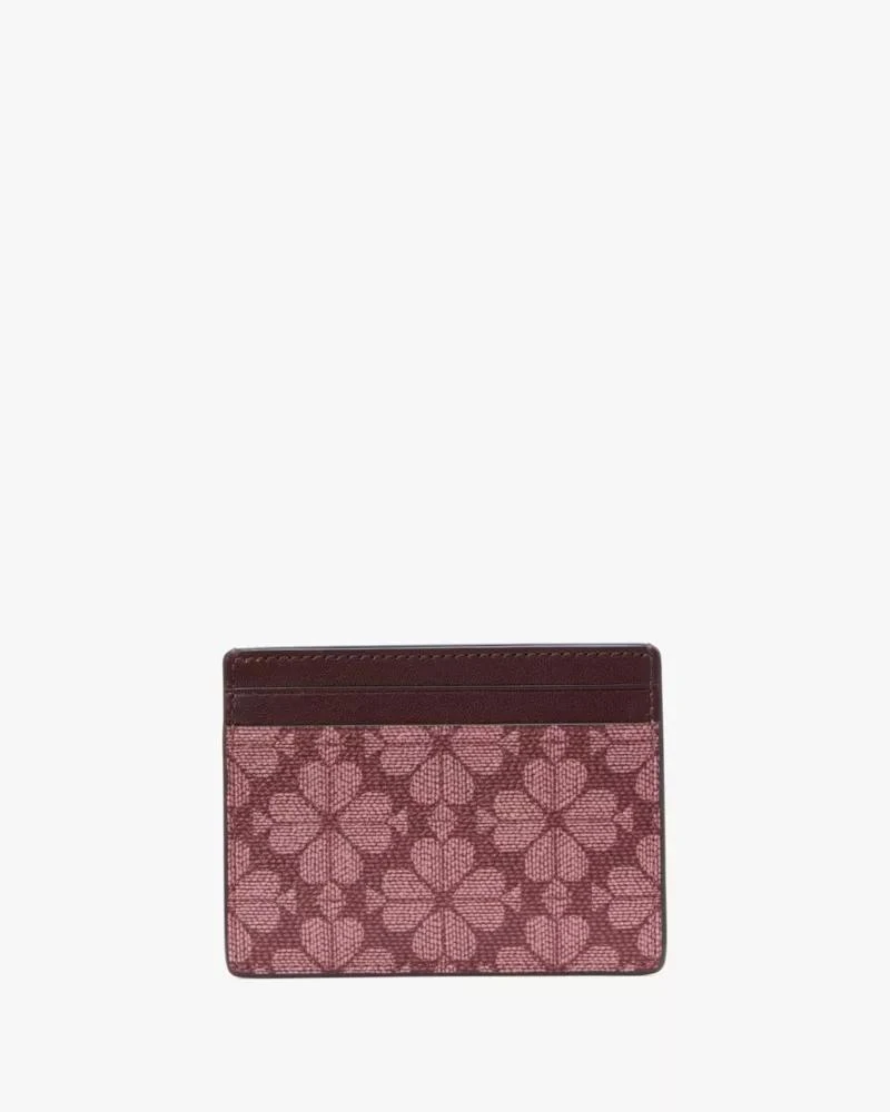 Spade Flower Small Slim Card Holder 商品