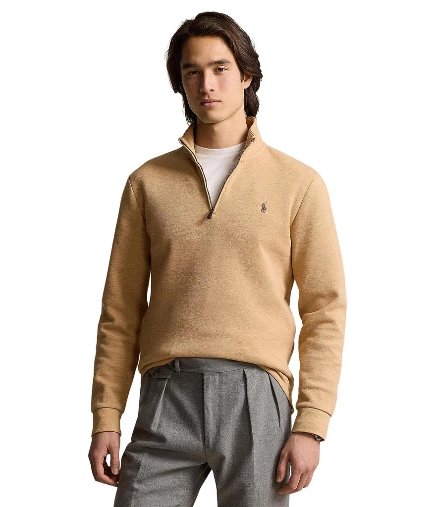 商品Ralph Lauren|Double-Knit Mesh 1/4 Zip Pullover,价格¥1123,第1张图片