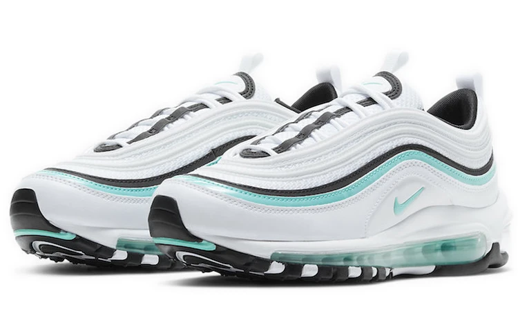 商品[国内直发] NIKE|Air Max 97 Aurora Green复古 3M反光减震防滑 低帮 休闲跑步鞋 女款 蒂芙尼绿,价格¥1460,第4张图片详细描述