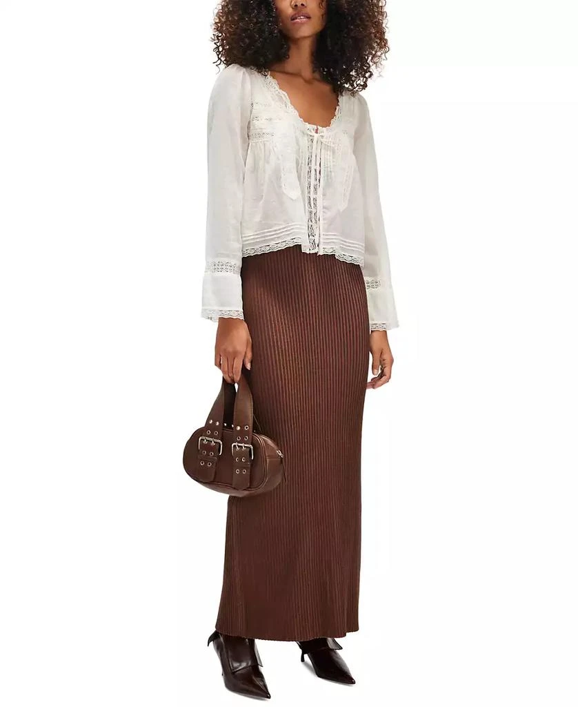 商品Free People|Women's Embroidered Lace Shirt,价格¥722,第3张图片详细描述