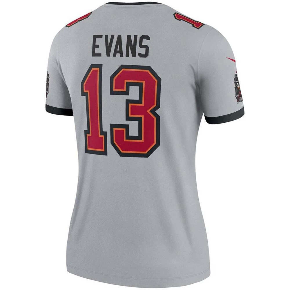 商品NIKE|Women's Mike Evans Gray Tampa Bay Buccaneers Inverted Legend Jersey,价格¥556,第3张图片详细描述