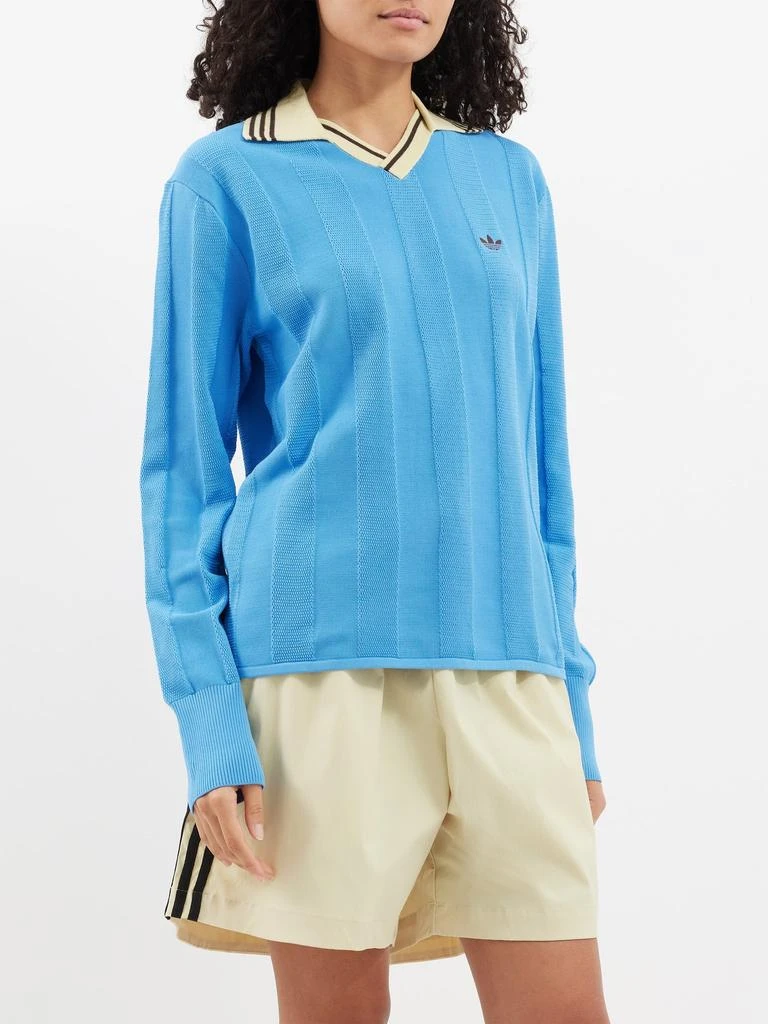 商品Adidas|Long-sleeve knitted football T-shirt,价格¥1733,第1张图片