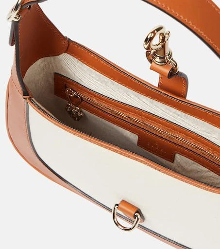 商品Gucci|Gucci Jackie S号皮革边饰单肩包,价格¥28564,第3张图片详细描述