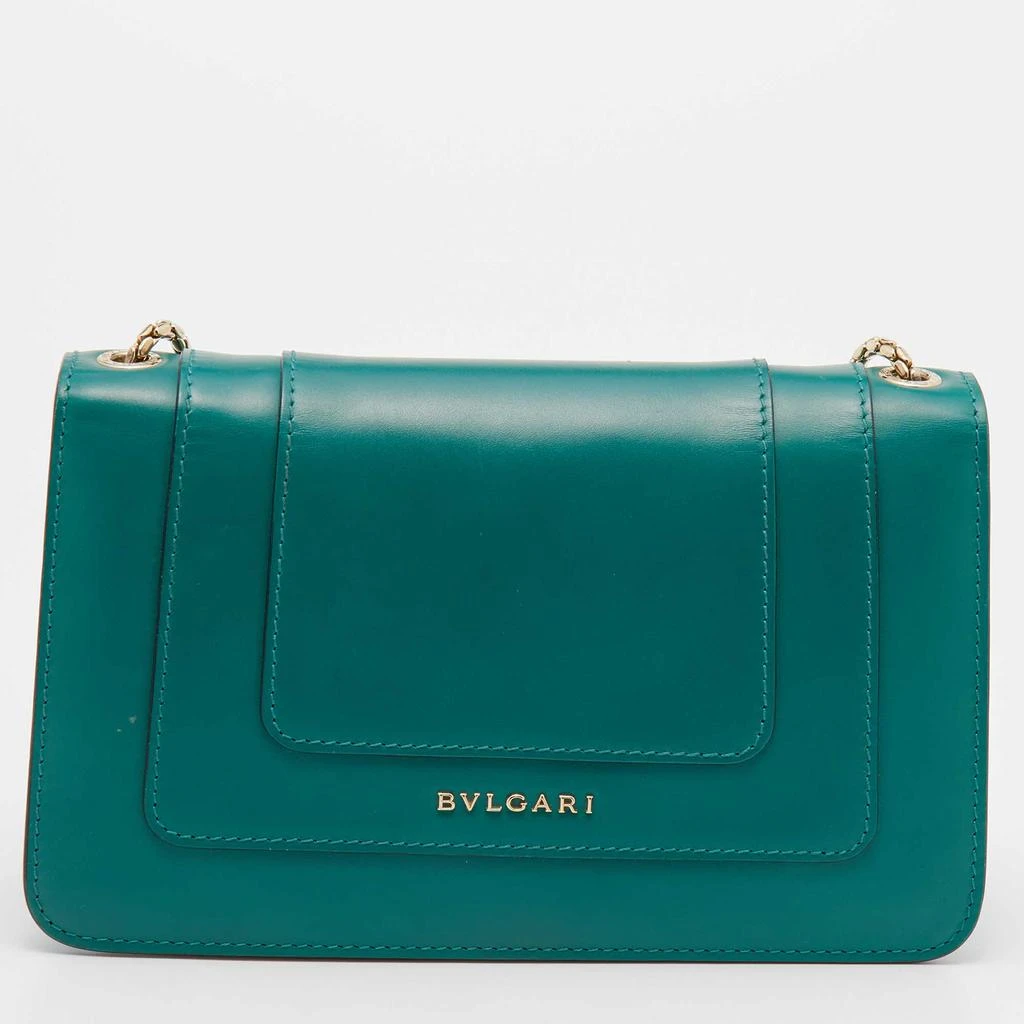 商品[二手商品] BVLGARI|Bvlgari Green Leather Serpenti Forever Crossbody Bag,价格¥9489,第4张图片详细描述