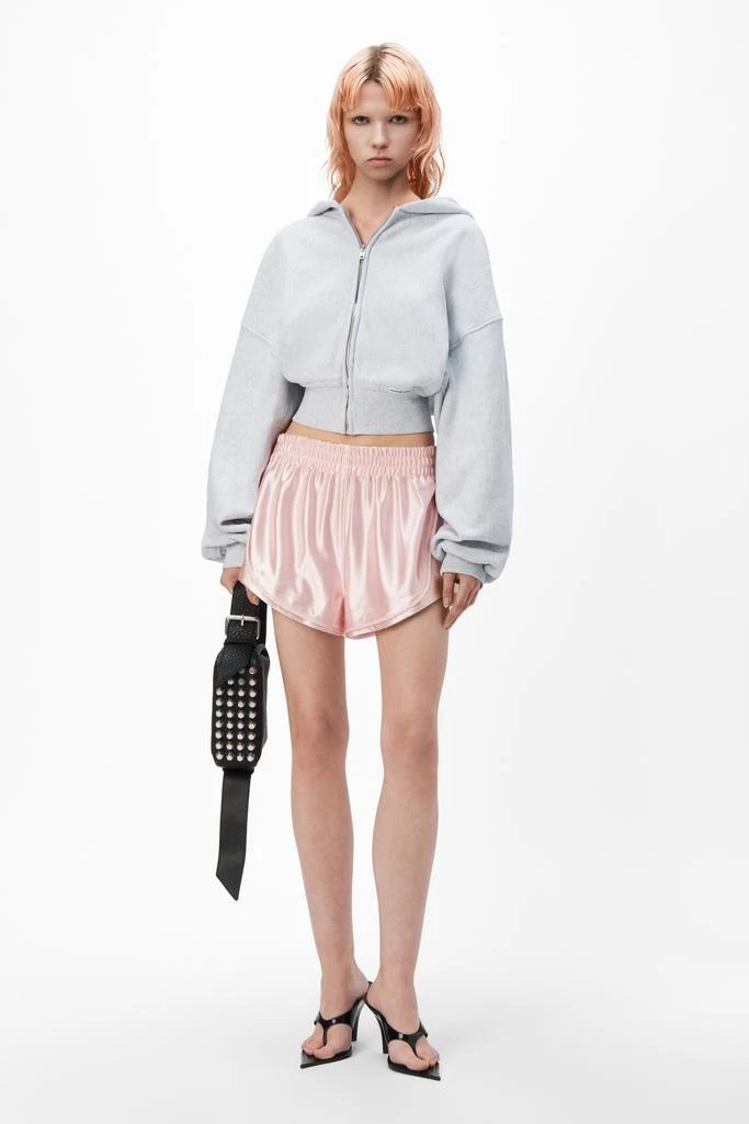 cropped zip up hoodie in classic cotton terry 商品