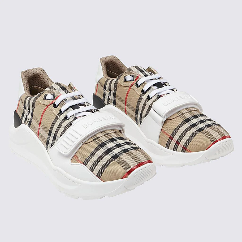 商品Burberry|Burberry Archive Beige Canvas New Regis Sneakers,价格¥3349,第2张图片详细描述