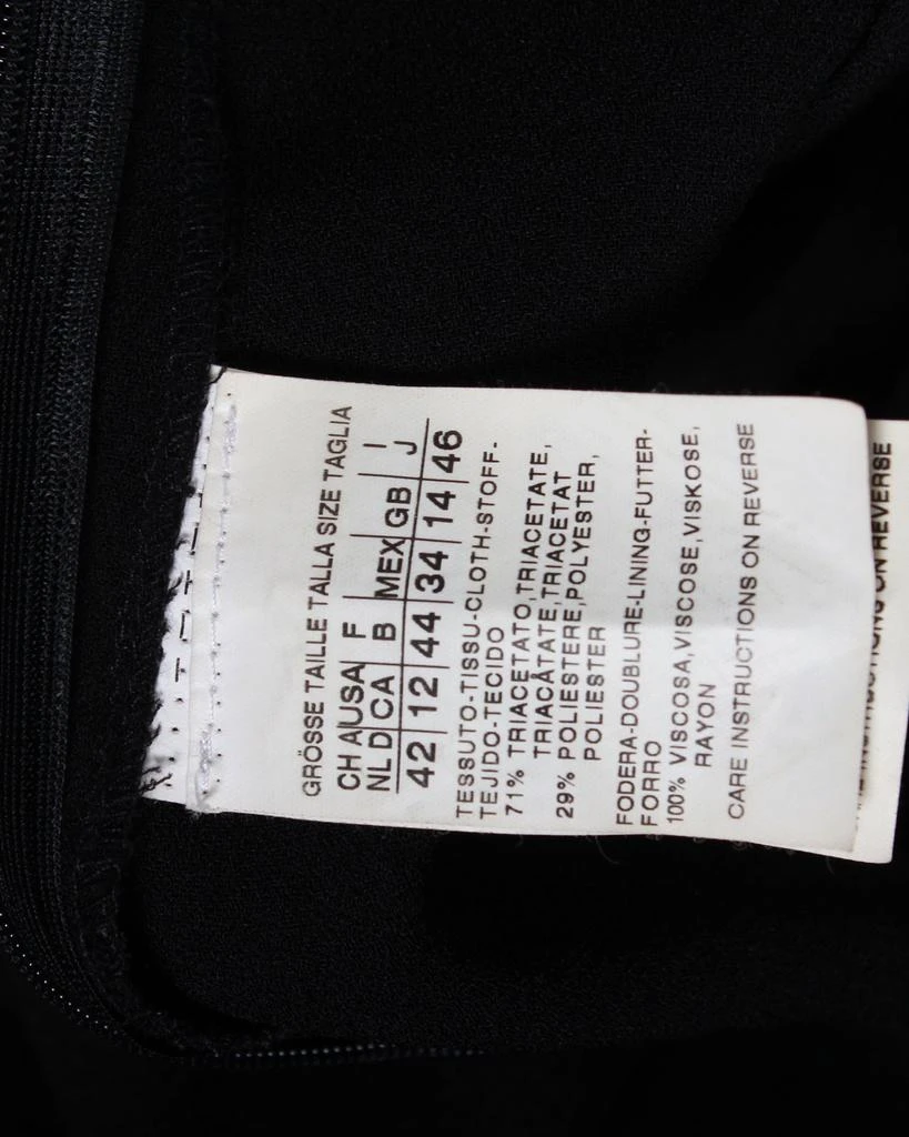 商品[二手商品] Max Mara|Max Mara Long Sleeve Dress in Black Triacetate,价格¥2278,第5张图片详细描述