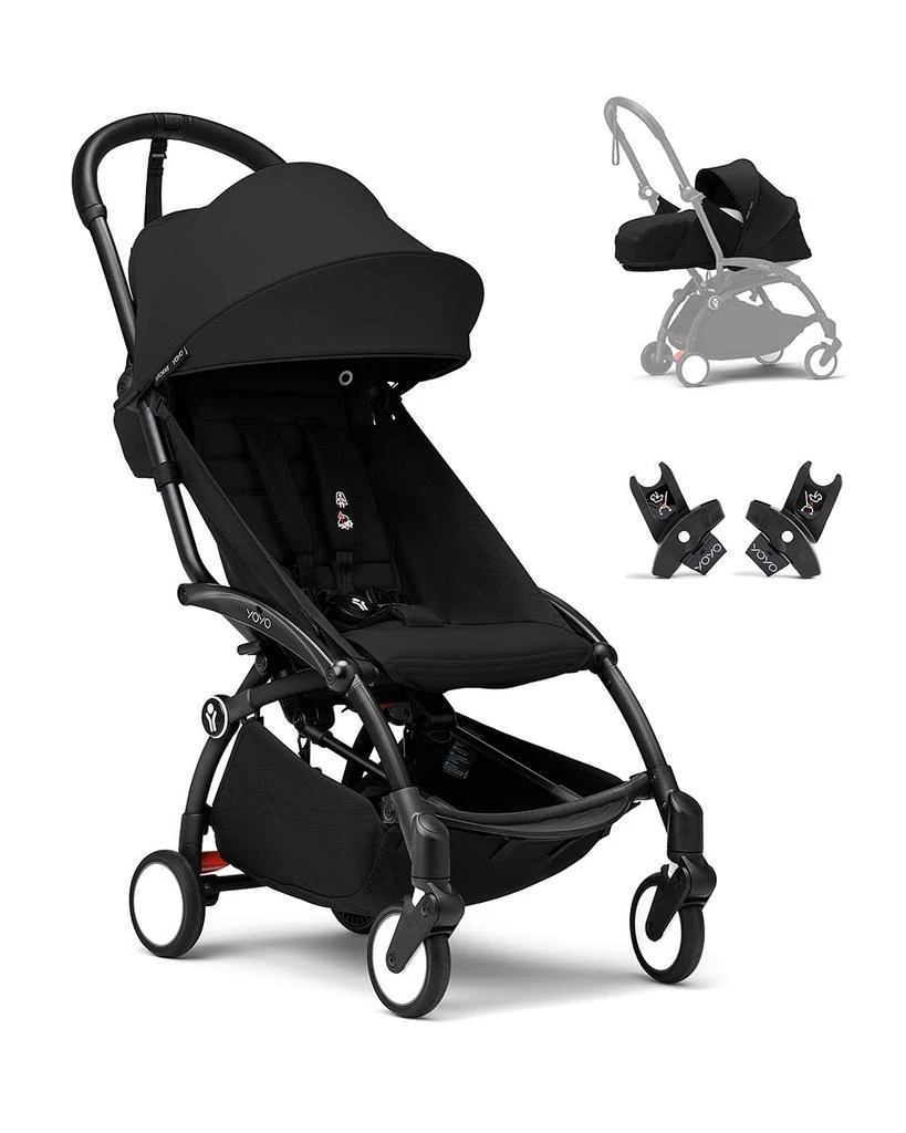 商品Stokke|YOYO³ Stroller From Newborn to Toddler - Black on Black,价格¥4439,第1张图片详细描述