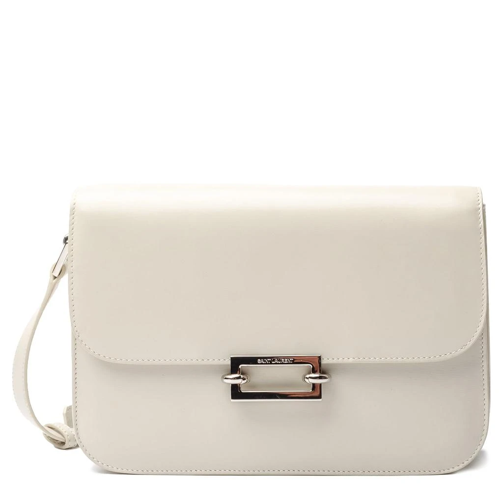 商品Yves Saint Laurent|Saint Laurent Le Maillon Leather White Satchel,价格¥10733,第1张图片