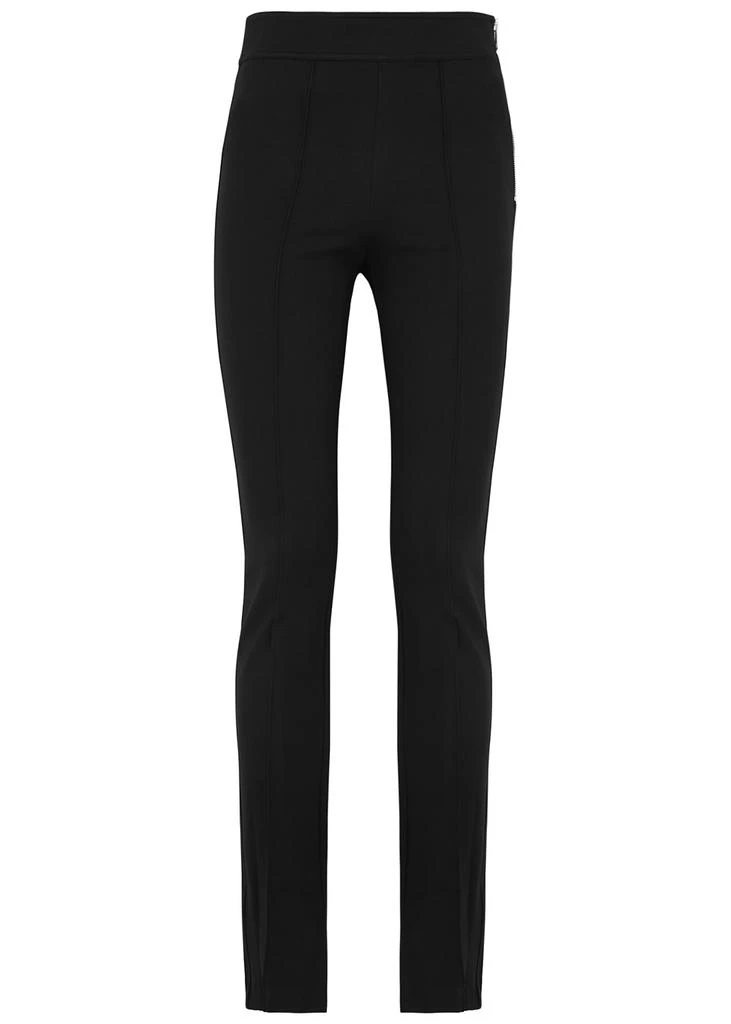 商品Helmut Lang|Black split-hem stretch-jersey leggings,价格¥1409,第1张图片