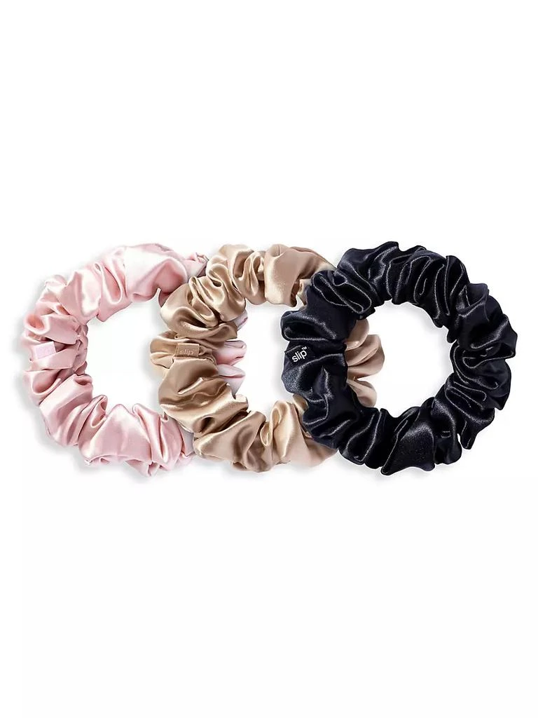 商品Slip|3-Piece Pure Silk Large Scrunchie Set,价格¥288,第1张图片