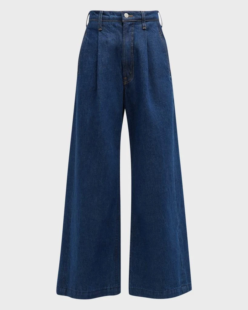 商品MOTHER|The High Waist Pleated Push Pop Nerdy Jeans,价格¥1342,第3张图片详细描述