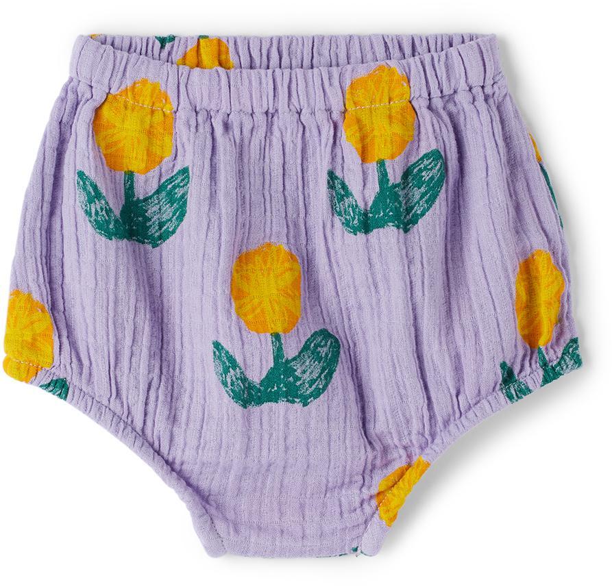 商品BOBO CHOSES|紫色 Wallflower 婴儿短裤,价格¥295,第1张图片