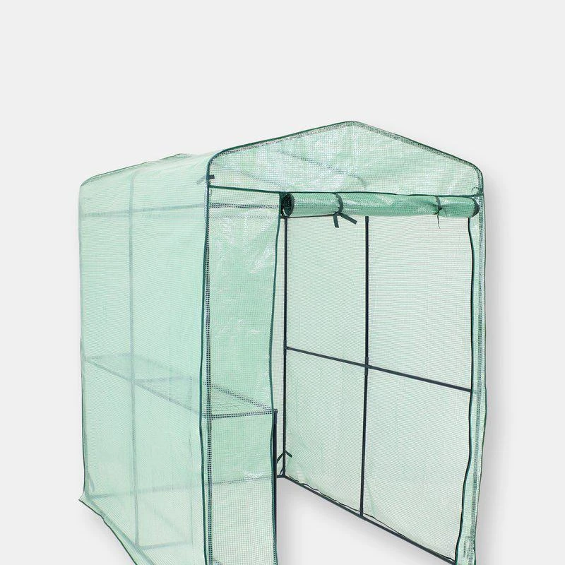 商品Sunnydaze Decor|Outdoor Portable Deluxe Walk-In Greenhouse with 1 Shelf,价格¥551,第1张图片