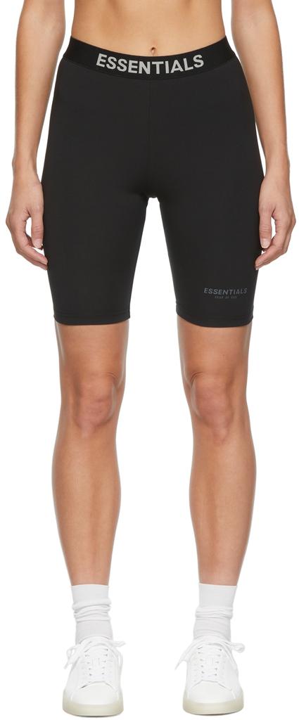 Black Athletic Bike Shorts商品第1张图片规格展示